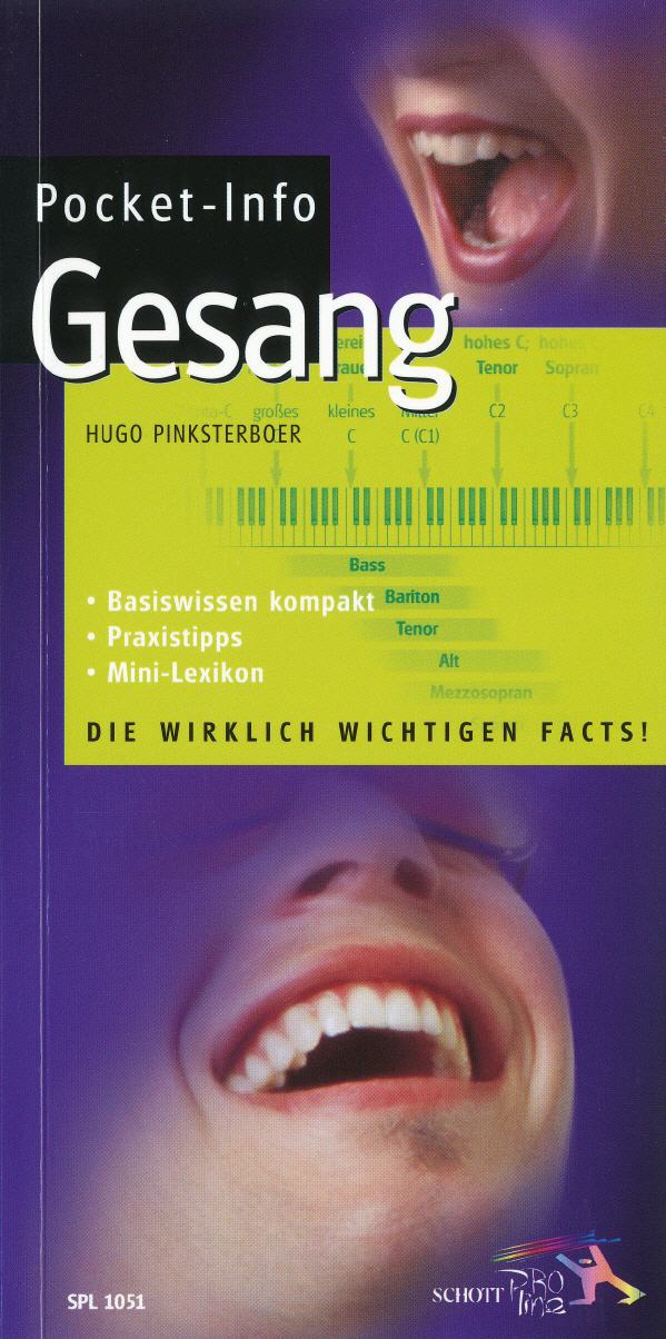 Pocket-Info "Gesang" aus dem Schott-Verlag